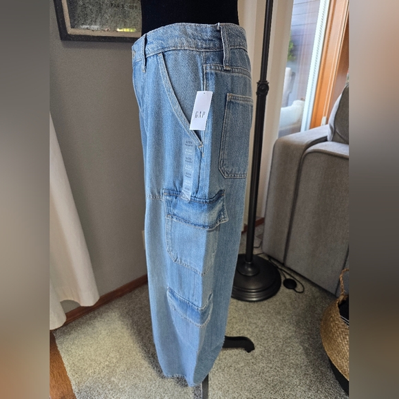 GAP - BAGGY- Women's Blue Wide-Leg Jeans- SIZE 8/29R NWT - Picture 4 of 5